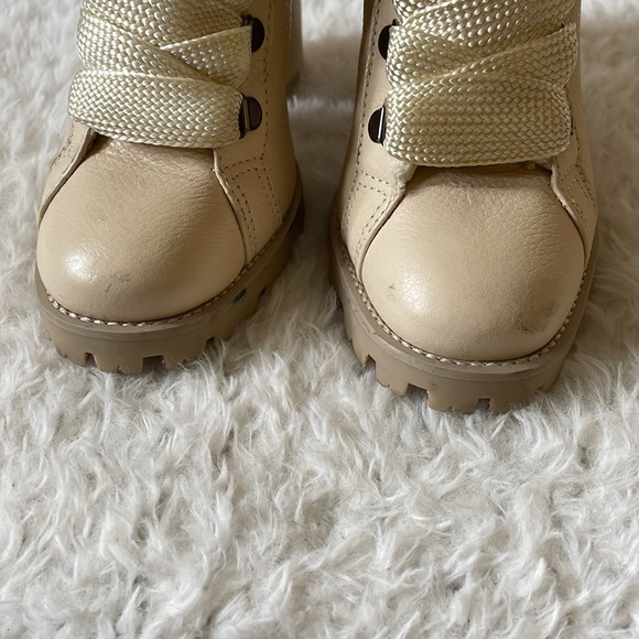 SCHUTZ Zhara winter white leather lace up boots - Picture 3 of 13